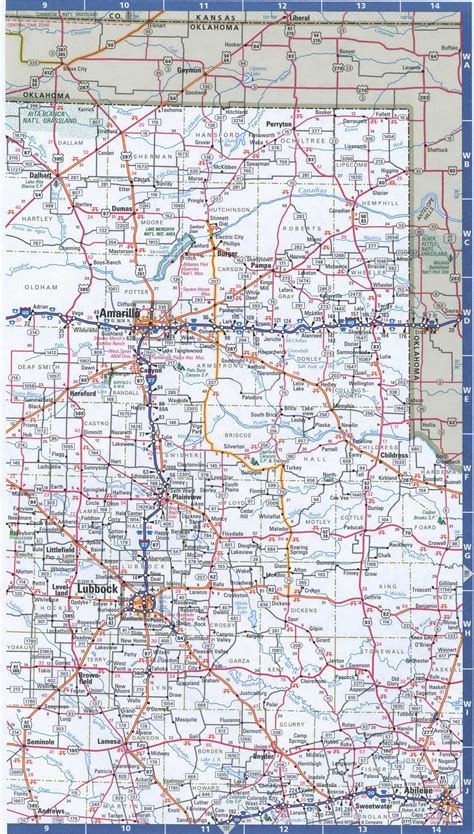 Training and Certification Options for MAP Map of the Panhandle of Texas